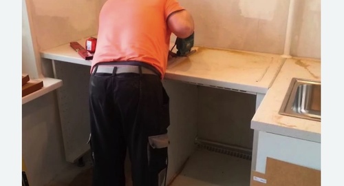Сборка кухонного гарнитура. Южное Бутово